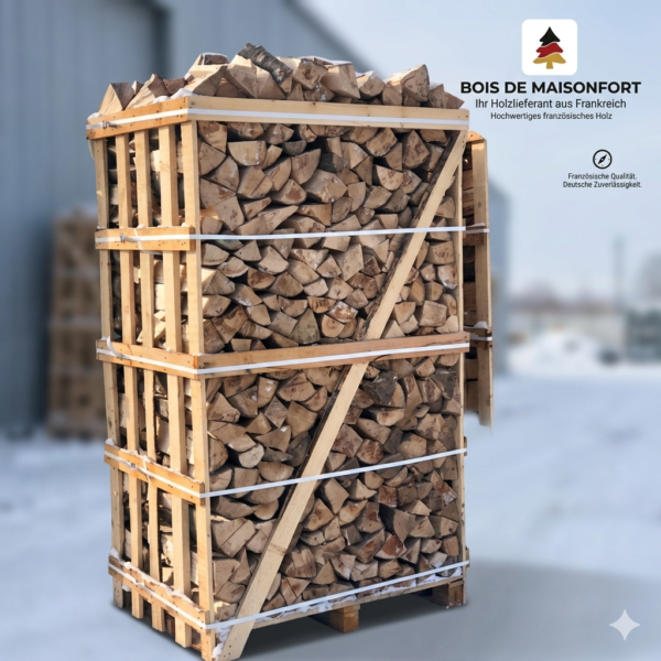 Premium Kaminholz Hartholz 33 cm – 2,9 RM Palette